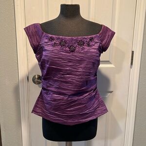Women’s purple formal blouse size XL
